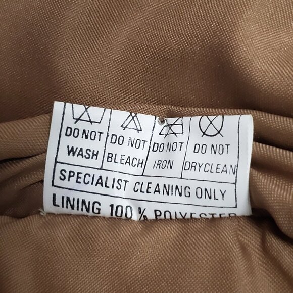 AMERICAN FLIRT Leather Vest  Womens L Tan Suede Quilted Pockets Lined - Picture 6 of 11